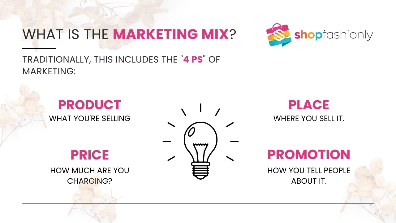 what is the marketing mix & it's types