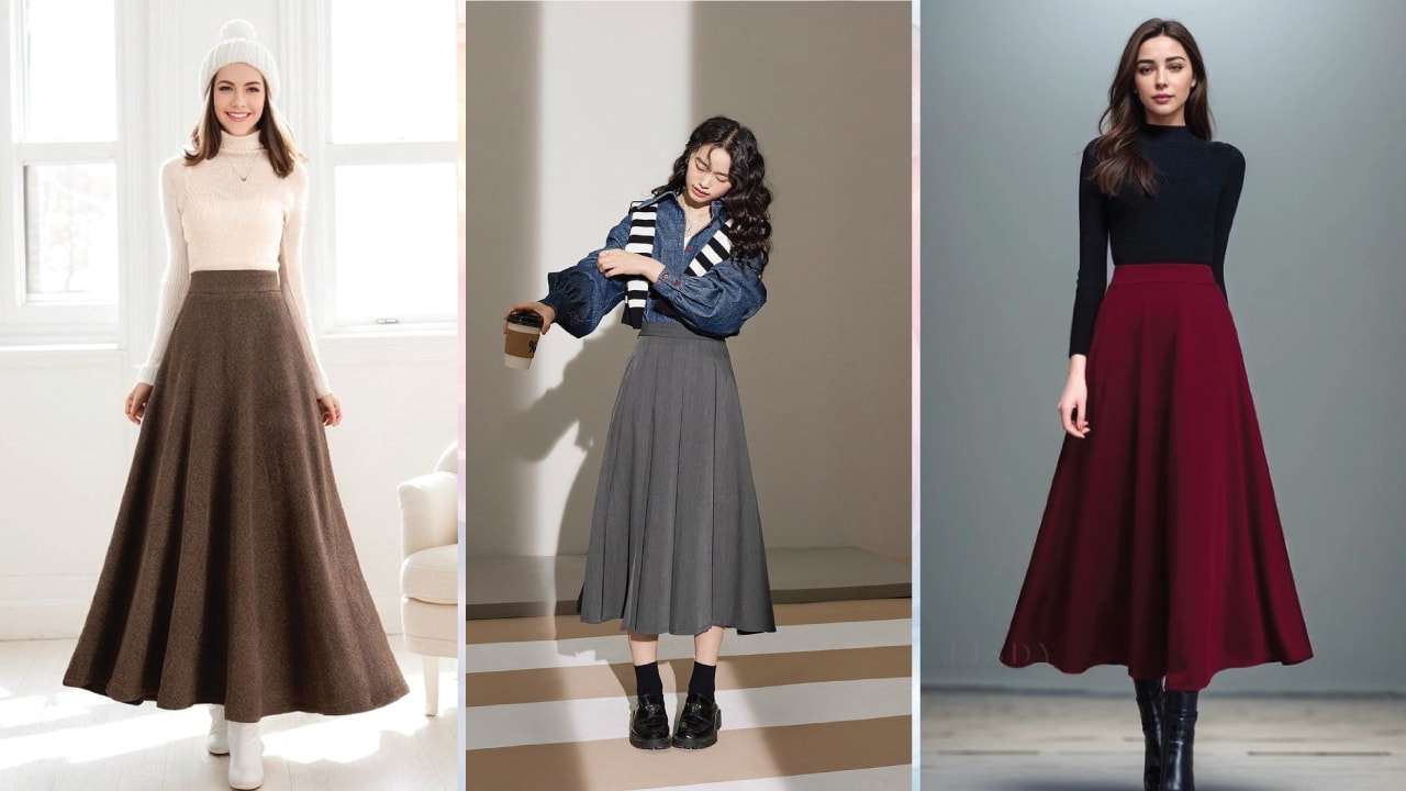 Maxi Skirts with Warm Fabrics