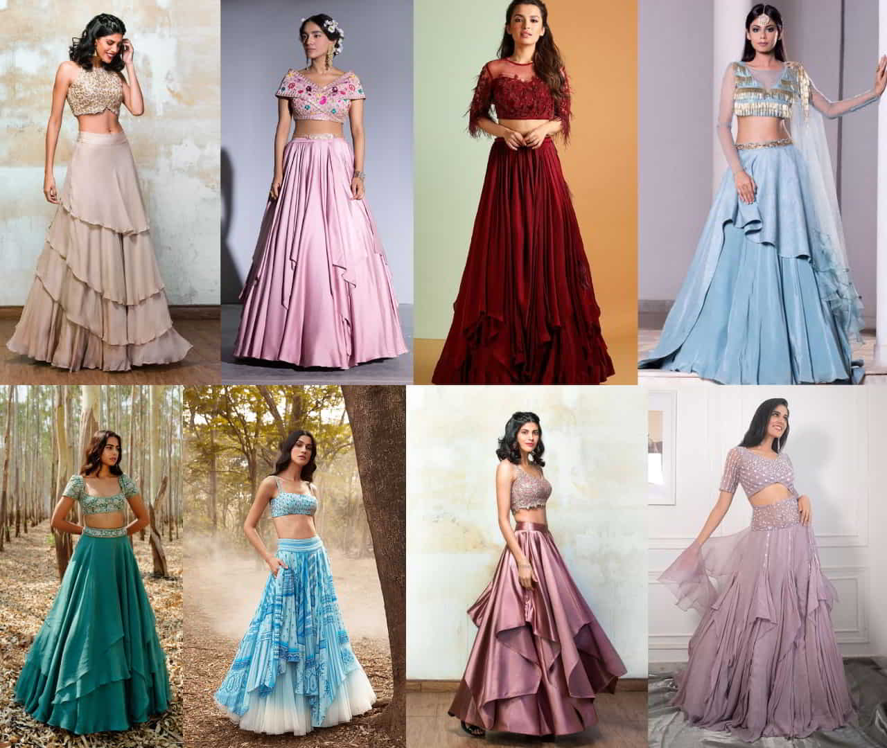 Asymmetrical Style lehenga