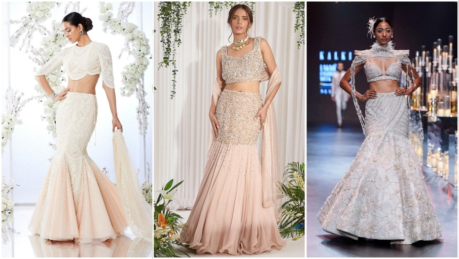 Fish Cut Lehenga Design