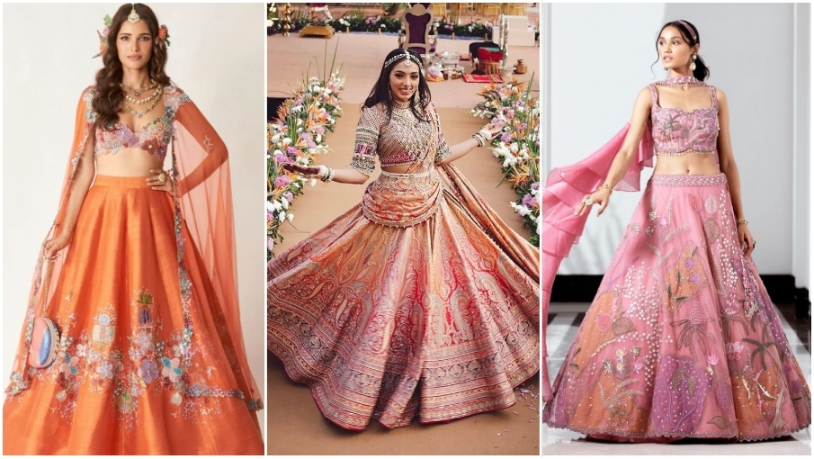 Sangeet Dupatta Drape Style