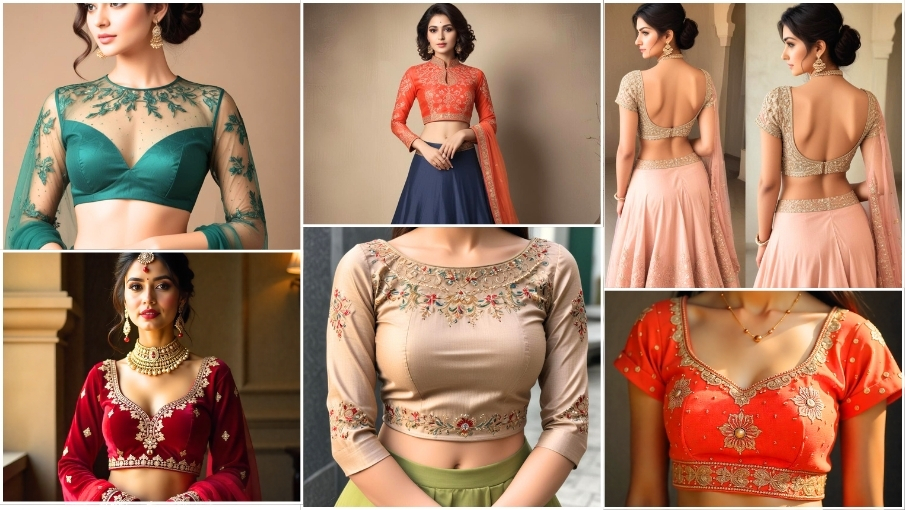 Trendy lehenga blouse designs
