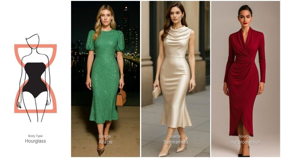 Hourglass Shape Perfect party dress