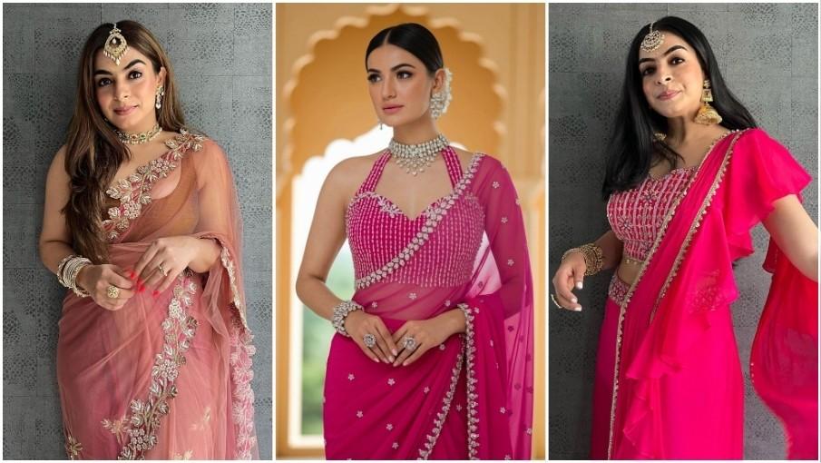 Sheer & Shimmer Karwa Chauth Outfits