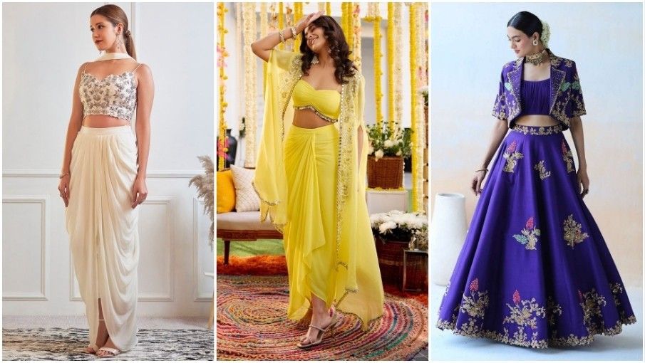 Indo-Western Fusion Outfits top style outfits for diwali