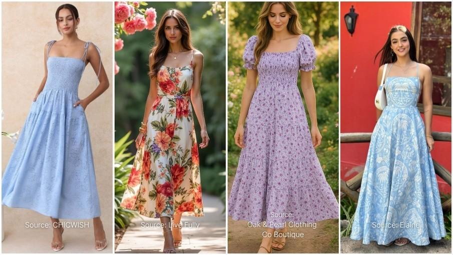 A-line Sundresses for Birthday wear for women