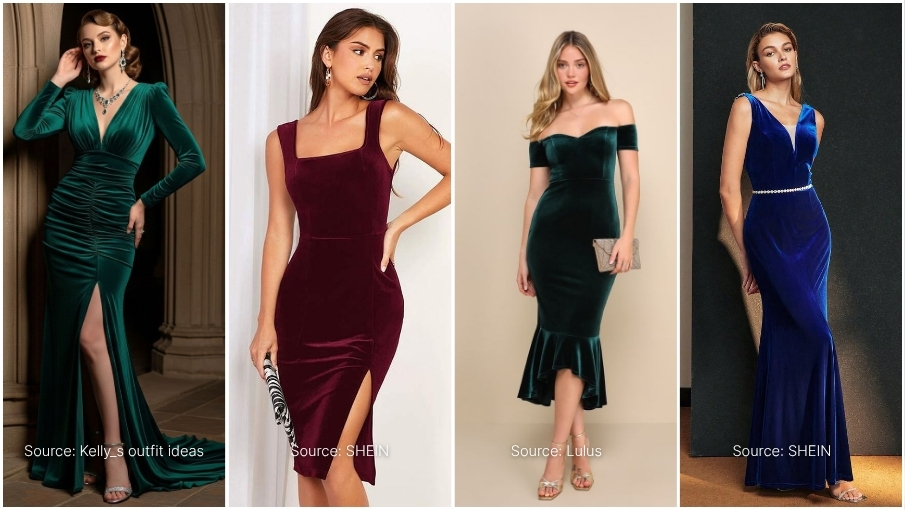 Bodycon Velvet Dresses