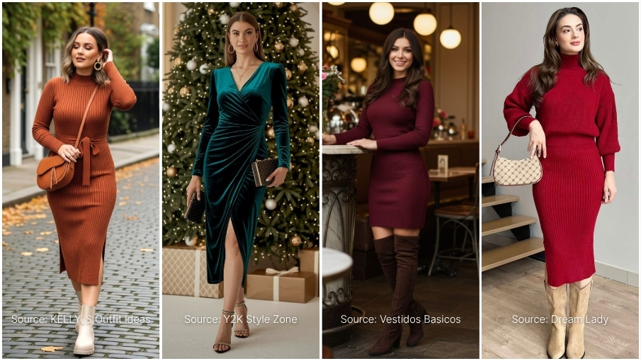 Long Sleeves Bodycon Dresses