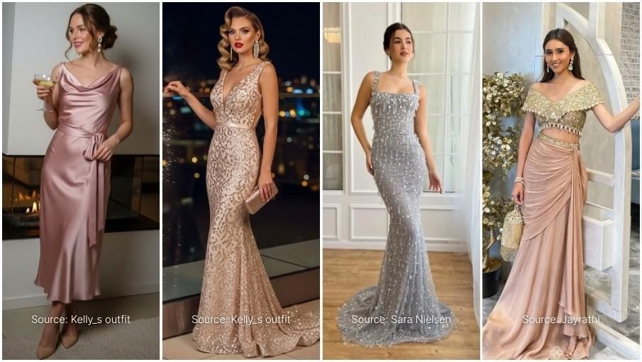 Stylishpartyweardresses Satin and Silk Party Wear Dresses for Women